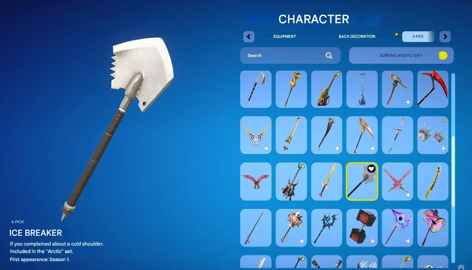 F1137 47 Outfits | PVE Access | Customs | Neconomy | Pickaxes 71 | Gliders 56 | Wraps 57 | Exclusive Styles 